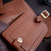 Dacasso Rustic Brown Leather Luggage Tag AG-3298